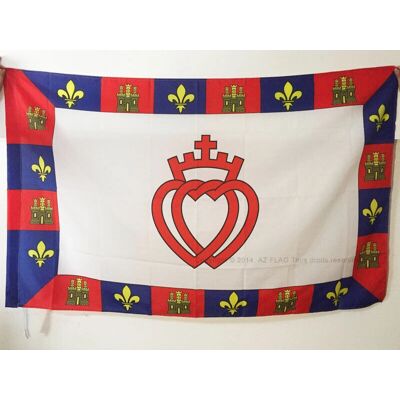 AZ FLAG Vendée Katholieke Vlag 150x90cm - Met Oogjes AZ FLAG Vendée Katholieke Vlag 150x90cm - Met Oogjes