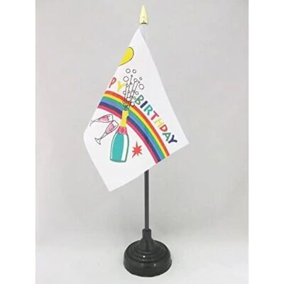 AZ - Drapeau De Table C'Est La Fête 15x10cm AZ - Drapeau De Table C'Est La Fête 15x10cm