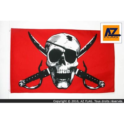 Az Flag - Crimson Pirate - 180x120 cm - Outdoor - Flag - Publicité Az Flag - Crimson Pirate - 180x120 cm - Outdoor - Flag - Publicité