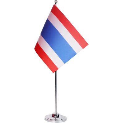Drapeau de Table Az Flag Thaïlande Satin 22x15cm Décoration Bureau - Publicité Drapeau de Table Az Flag Thaïlande Satin 22x15cm Décoration Bureau - Publicité