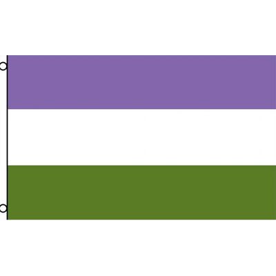 AZ FLAG - Genderqueer Pride - 150x90cm - Polyester - Flag - Publicité AZ FLAG - Genderqueer Pride - 150x90cm - Polyester - Flag - Publicité
