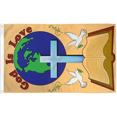 AZ - God Is Love - 150x90cm - Flag - Flag - Publicité AZ - God Is Love - 150x90cm - Flag - Flag - Publicité