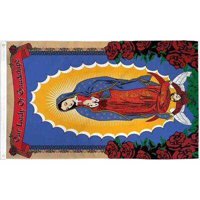 Az Flag Notre Dame De Guadeloupe Rose 150x90cm - Flagge Az Flag Notre Dame De Guadeloupe Rose 150x90cm - Flagge