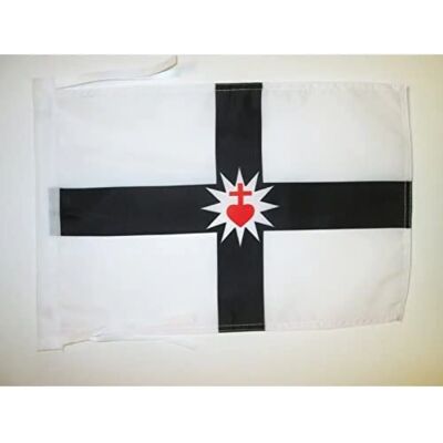 AZ FLAG - Vendée Militaire Flag - 45x30 cm - Polyester - Flag - Publicité AZ FLAG - Vendée Militaire Flag - 45x30 cm - Polyester - Flag - Publicité