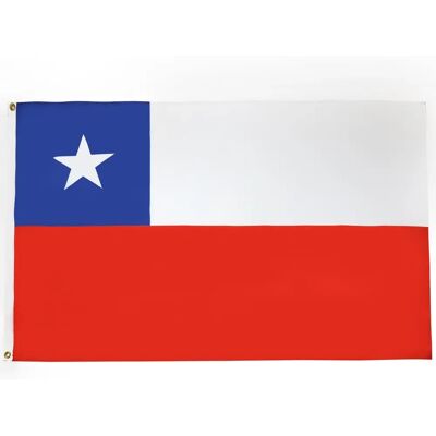Az - Drapeau Chili - 180x120cm - Polyester Léger - Drapeau - Publicité Az - Drapeau Chili - 180x120cm - Polyester Léger - Drapeau - Publicité