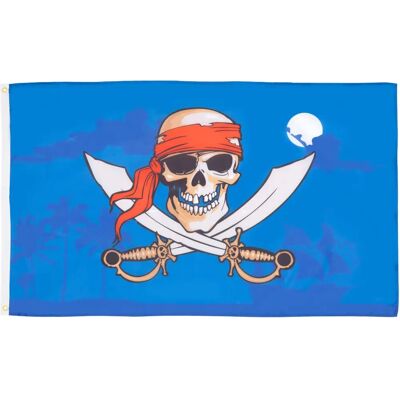 AZ FLAG - Pirate Night - Blå - 90x60cm - Flag AZ FLAG - Pirate Night - Blå - 90x60cm - Flag