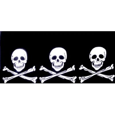 AZ - Pirate Skull 3 Heads - 3 Têtes de mort - 150x90cm - Flag - Publicité AZ - Pirate Skull 3 Heads - 3 Têtes de mort - 150x90cm - Flag - Publicité