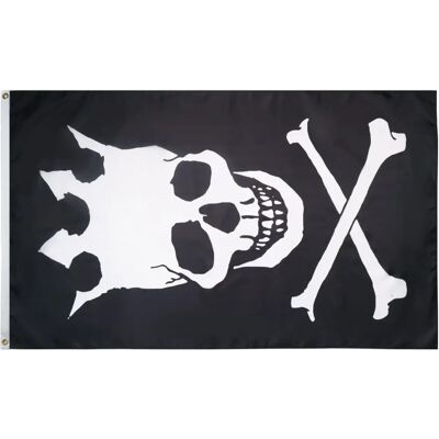 Bandiera pirata Az Flag Teschio con Corona 150x90cm Bandiera pirata Az Flag Teschio con Corona 150x90cm