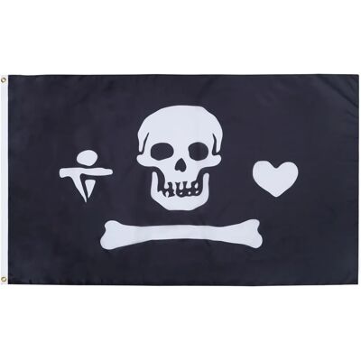 Az Flag Piratenvlag Stede Bonnett 150x90cm - Skull Vlag Az Flag Piratenvlag Stede Bonnett 150x90cm - Skull Vlag