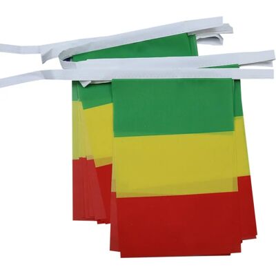 Az Flag - Guirlande de Drapeaux de Guinée - 6 m - 20 drapeaux - 21x15 cm - Publicité Az Flag - Guirlande de Drapeaux de Guinée - 6 m - 20 drapeaux - 21x15 cm - Publicité