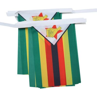 Az Flag Zimbabwe Fahnen Girlande - 6M Polyester 20 Flaggen Az Flag Zimbabwe Fahnen Girlande - 6M Polyester 20 Flaggen