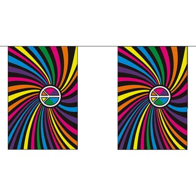 AZ Flag - Guirlande Arc-en-Ciel Tourbillon - 21x15 cm - 20 flags - Garland - Publicité AZ Flag - Guirlande Arc-en-Ciel Tourbillon - 21x15 cm - 20 flags - Garland - Publicité