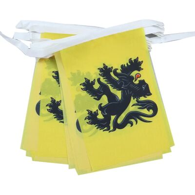 Az Flag - Guirlande 12m 20 Drapeaux Flandre 45x30 - 20 flags - 45x30 cm - Guirlande de drapeaux - Publicité Az Flag - Guirlande 12m 20 Drapeaux Flandre 45x30 - 20 flags - 45x30 cm - Guirlande de drapeaux - Publicité