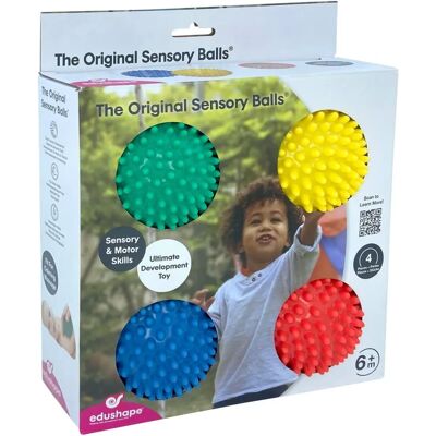 BSM Sensorische Ballen Set - Ontwikkelt Motoriek - 4 stuks BSM Sensorische Ballen Set - Ontwikkelt Motoriek - 4 stuks