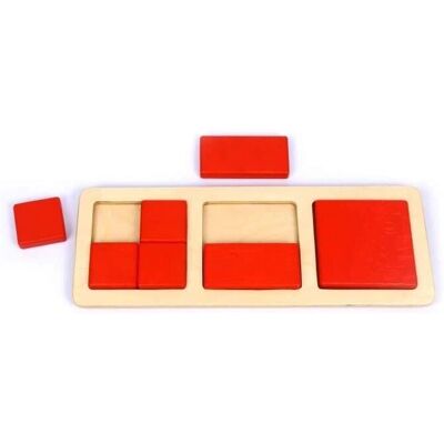 BSM Cuadrados Montessori Geometria - Juego Educativo BSM Cuadrados Montessori Geometria - Juego Educativo