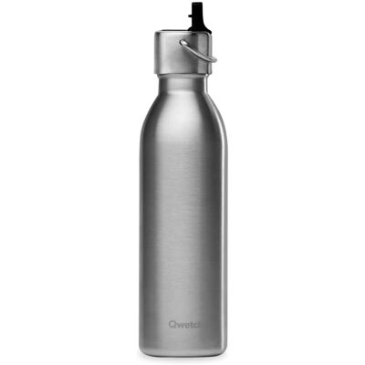 Qwetch - ACTIVE - Acier inoxydable - 600ml - Bouteille d'eau - Publicité Qwetch - ACTIVE - Acier inoxydable - 600ml - Bouteille d'eau - Publicité