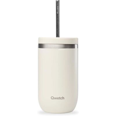 QWTECH Tasse Isotherme Sable - 470ml - Mug thermique - Publicité QWTECH Tasse Isotherme Sable - 470ml - Mug thermique - Publicité