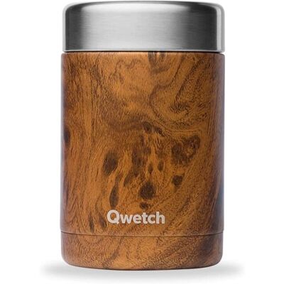 Qwetch Colección Madera Marrón Fiambrera Aislada Qwetch Colección Madera Marrón Fiambrera Aislada
