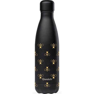 Qwetch - Bouteille Isotherme Inox 500ml Noir - 500ml - Noir - Bottle Qwetch - Bouteille Isotherme Inox 500ml Noir - 500ml - Noir - Bottle