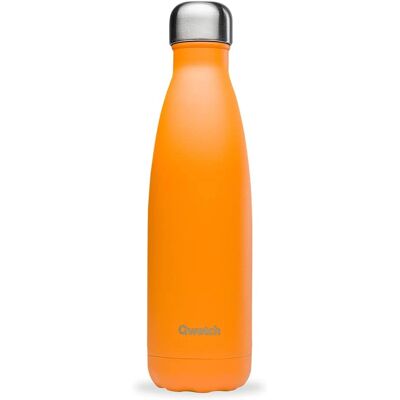 Qwetch Pop Stainless Steel Orange Water Bottle - 12/24h Qwetch Pop Stainless Steel Orange Water Bottle - 12/24h