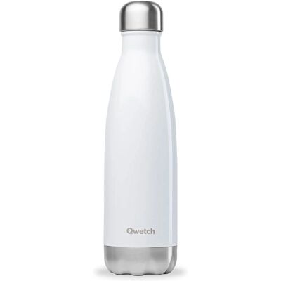 Qwetch Botella Aislante Blanco Brillante - Botella aislante Qwetch Botella Aislante Blanco Brillante - Botella aislante