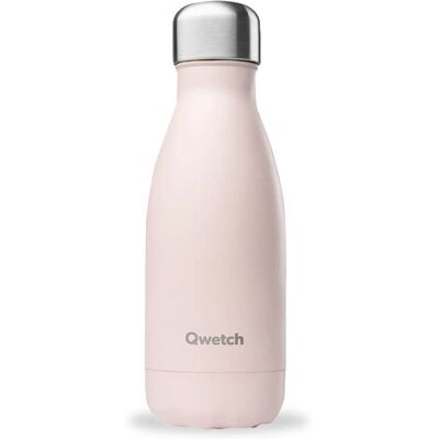 Qwetch Rosa Pastel 260ml Garrafa de aço inoxidável isolada - Garrafa isolante Qwetch Rosa Pastel 260ml Garrafa de aço inoxidável isolada - Garrafa isolante