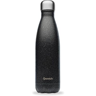 Qwetch Garrafa isolada preta 0,5L - Aço inoxidável Qwetch Garrafa isolada preta 0,5L - Aço inoxidável