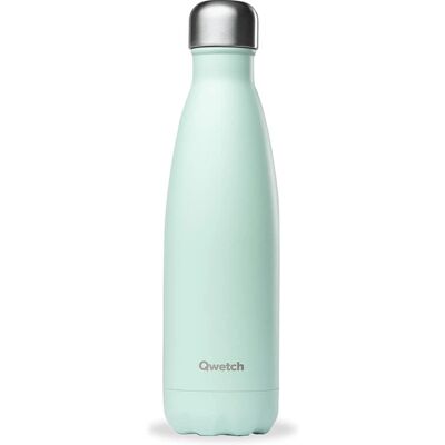 Qwetch - Botella Isotérmica Verde Pastel 500ml - Botella de agua Qwetch - Botella Isotérmica Verde Pastel 500ml - Botella de agua