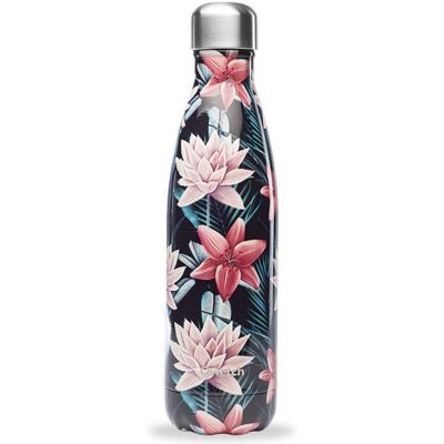Botella de acero inoxidable negra Qwetch 500ml - Mantiene bebidas calientes y frías Botella de acero inoxidable negra Qwetch 500ml - Mantiene bebidas calientes y frías