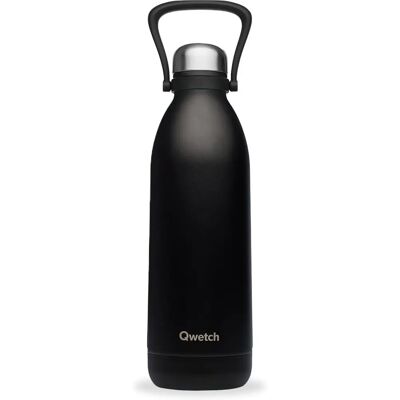 QWETCH QD3153 - Bouteille isotherme mate - Noire - 1,5L - Publicité QWETCH QD3153 - Bouteille isotherme mate - Noire - 1,5L - Publicité