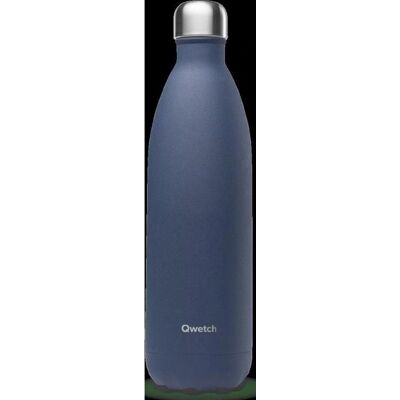 Qwetch - Granite - Bleu Nuit - 1 L - Bouteille isotherme - Publicité Qwetch - Granite - Bleu Nuit - 1 L - Bouteille isotherme - Publicité