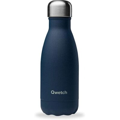 Qwetch QD3424 - Bouteille Isotherme en Inox - 260ml Bleu - Publicité Qwetch QD3424 - Bouteille Isotherme en Inox - 260ml Bleu - Publicité