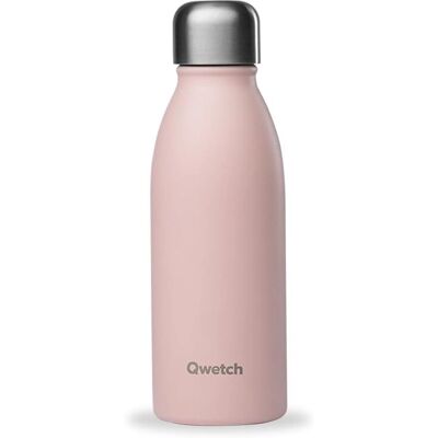 Bouteille Inox Pastel Rose 260ml - Qwetch - Publicité Bouteille Inox Pastel Rose 260ml - Qwetch - Publicité