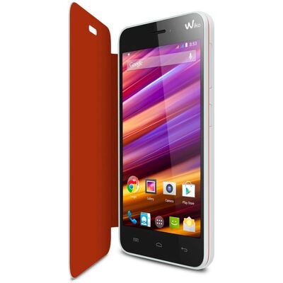 Folio blanc Wiko 94221 - coque pour téléphone Folio blanc Wiko 94221 - coque pour téléphone