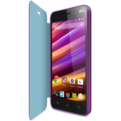 Coque Flip Wiko 94271 Violette - Coque pour téléphone - Publicité Coque Flip Wiko 94271 Violette - Coque pour téléphone - Publicité