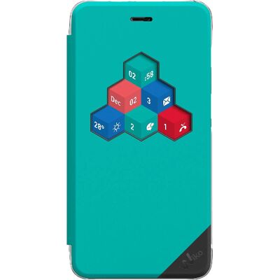 Coque Wiko Wicube Tommy Bleen Vert - Étui - Publicité Coque Wiko Wicube Tommy Bleen Vert - Étui - Publicité