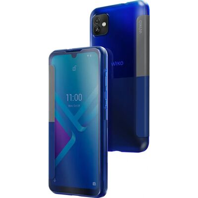 Coque transparente Wiko Y82 Easy Bleue - Publicité Coque transparente Wiko Y82 Easy Bleue - Publicité