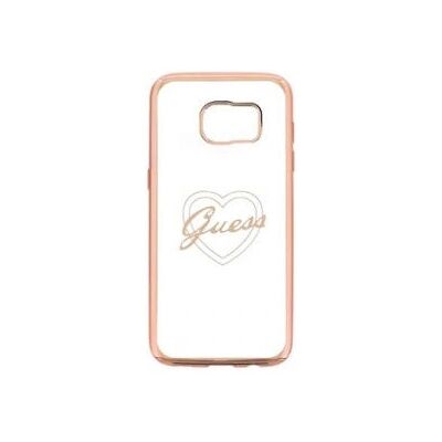 Guess Signature Heart TPU Telefoonhoesje - Mobiele Telefoon Cover - Roze Guess Signature Heart TPU Telefoonhoesje - Mobiele Telefoon Cover - Roze