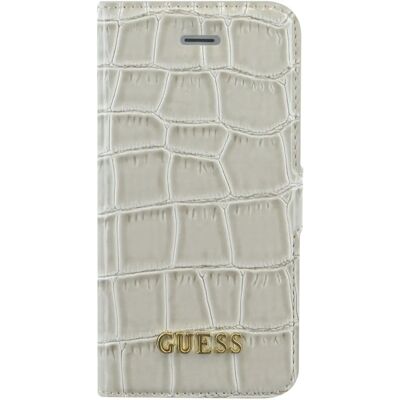 GUESS - Croco Folio Book - Beige - iPhone 5/5s/SE - Phone case - Publicité GUESS - Croco Folio Book - Beige - iPhone 5/5s/SE - Phone case - Publicité
