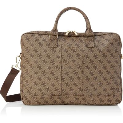 Borsa Notebook Guess Uptown - 15'' Pelle Sintetica - Marrone Borsa Notebook Guess Uptown - 15'' Pelle Sintetica - Marrone