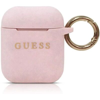 Guess Airpods Silikonhülle Pink - Kopfhörer Schutzetui Guess Airpods Silikonhülle Pink - Kopfhörer Schutzetui