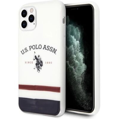 Coque en silicone blanche pour iPhone 11 Pro de U.S. Polo ASSN. - Étui - Publicité Coque en silicone blanche pour iPhone 11 Pro de U.S. Polo ASSN. - Étui - Publicité