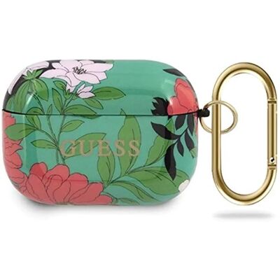Guess Étui pour Casque - AirPods Pro Fleurs Vert - Publicité Guess Étui pour Casque - AirPods Pro Fleurs Vert - Publicité
