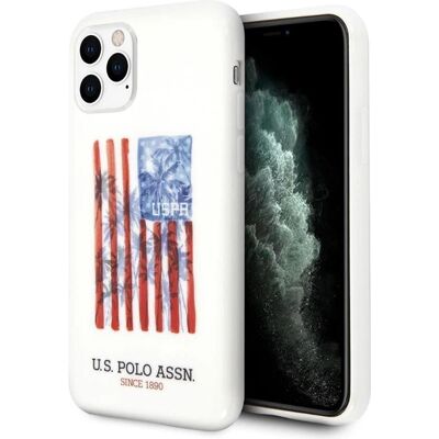 U.S. Polo iPhone 11 Pro Max White American Flag TPU Case U.S. Polo iPhone 11 Pro Max White American Flag TPU Case