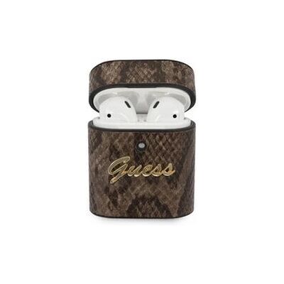 GUESS Airpods Hülle - Python Collection - Braun GUESS Airpods Hülle - Python Collection - Braun