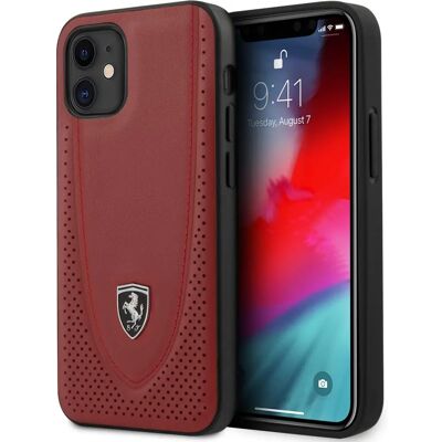 Acer Ferrari iPhone 12 mini Hülle - Perforiertes Leder - Rot Acer Ferrari iPhone 12 mini Hülle - Perforiertes Leder - Rot