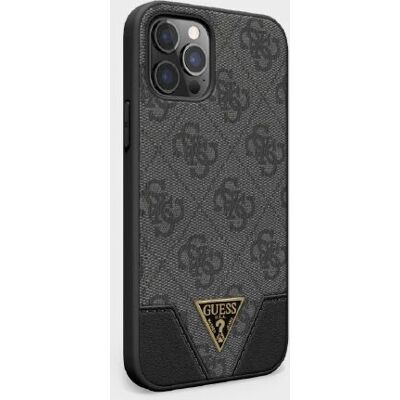Coque GUESS grise pour iPhone 12/12 Pro Triangle Coque GUESS grise pour iPhone 12/12 Pro Triangle