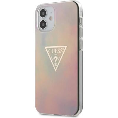 Coque rigide Guess iPhone 12 Mini Rose Tie & Die - Publicité Coque rigide Guess iPhone 12 Mini Rose Tie & Die - Publicité