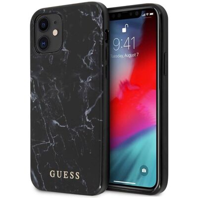 Guess Collection Marbre Étui pour iPhone 12 5.4 - Coque Guess Collection Marbre Étui pour iPhone 12 5.4 - Coque