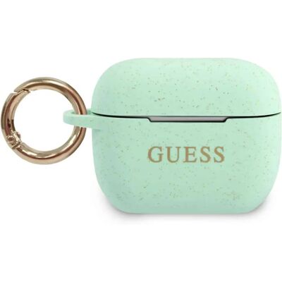 Custodia in silicone verde Guess per AirPods Pro - Accessorio per auricolari Custodia in silicone verde Guess per AirPods Pro - Accessorio per auricolari